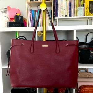 Kate Spade Burgundy Tote with Insert